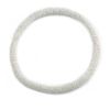 Avalaya Statement Chunky Snow White Beaded Stretch Necklace - 50cm L