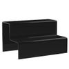 Black Small 2 Step Acrylic Shop Display Riser Plinth for Jewellery PoS