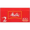 Melitta #2 Cone Coffee Filters, Natural Brown, 100 Count (Pack of 6) 600 Total Filters