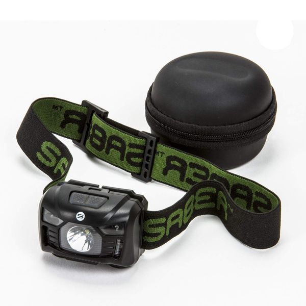Saber Tackle Unisex's SSB1 Head Light Torch, Black, medium