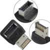 LUORNG Computer Motherboard USB3.1 Type-E Interface 90-Degree Right Angle Bent Head with Shell PH74B Right Angle Bent Head USB E Adapter for Computer Motherboard