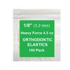 1/8 Inch Orthodontic Elastic Rubber Bands, 100 Pack, Neon, Heavy 4.5 Ounce Small Rubberbands Dreadlocks Hair Braids Fix Tooth Gap, Free Elastic Placer for Braces