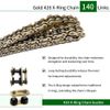 Gold 420 X-Ring Chain 140 Links with Connecting Master Link