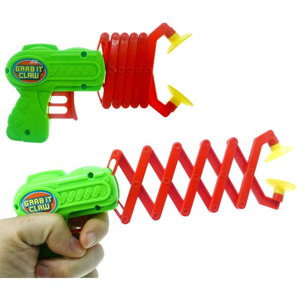 JA-RU Robot Arm Claw Grabber Gun (1 Toy Assorted) 12 Inch Long Reach. Reacher Grabber Pickup Tool Kids Toys. Interactive Play & Learning Toy. Hand Eye Coordination Training. 5614-1p