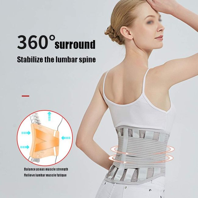 Back Braces by GINEKOO - Breathable Back Support Belt with Heating