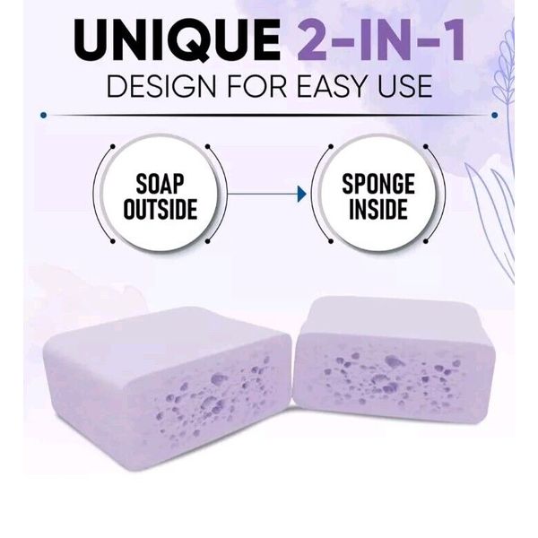 NEW IN BOX LAVENDER 6 Pack T.Taio Esponjabon Soap Sponge