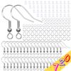 Anezus 720Pcs Earring Making Kit with Hypoallergenic Earring Hooks, Backs and Jump Rings