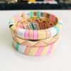 Hemasa Pink Rainbow Enamel Tile Beaded Bracelets for women/Girls A2