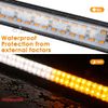 LED Windshield Strobe Light Bar Emergency Traffic Advisor Warning Visor 2 in 1