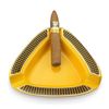 Cigar Ashtray Triangle - Large Outdoor Rest for Patio/Outside/Indoor (Yellow)
