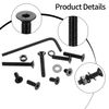 820 Pcs M4 Bolts and Nuts Set, Countersunk Machine Screws, Lock & Spring Washers Assortment, Flat Head Hex Socket Head Cap Screws Set, Black
