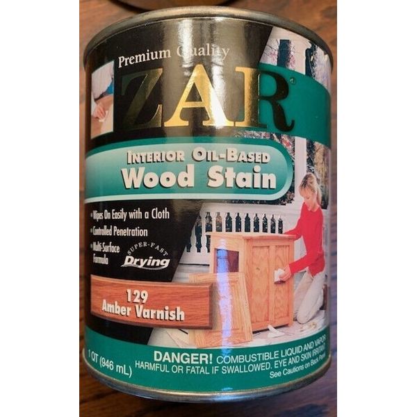 Zar Interior Stain 129 Amber Varnish   Quart