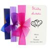 Handmade Personalised Sidefold Wedding Invitations with Ribbon and envelopes- Free P+P (30)