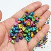 PEPPERLONELY Dyed Assorted Colors Trochus Tiny Sea Shells, 4 OZ Apprx.1300+ PC Shells, 1/4 Inch
