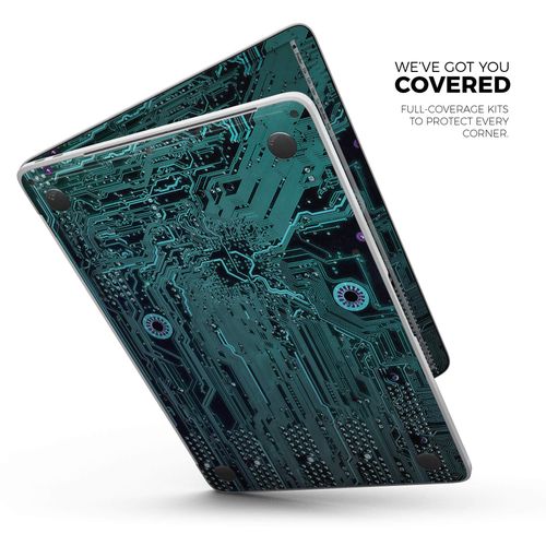 DesignSkinz Electric Circuit Board V5 Full-Body Wrap Scratch Resistant Decal Skin-Kit Compatible with MacBook 13" Air M2 (A2681)