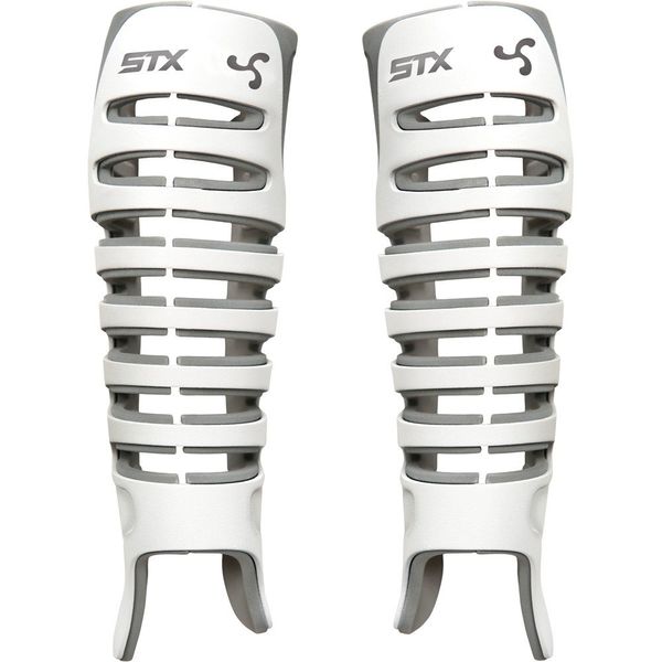 STX Lacrosse Goalie Valor Shin Guards, L/XL, Pair