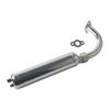 Silver Exhaust Muffler Pipe + Gasket Kit for 2 Stroke 49cc 60cc 66cc 80cc Engine