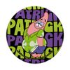 The Patrick Star Show Patrick Stacked Name Text Logo PopSockets with Interchangeable PopGrip