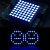 DAOKAI Dot Matrix Module 8x8 Dot Matrix LED Display Single Blue Light MCU Control Driver Board with Cable for Arduino Microcontroller (2pcs)