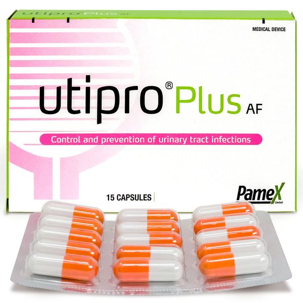 UTIPRO Plus AF - Cystitis Treatment for Women Helps Prevent & Protect from UTI - Promotes Urinary Tract Health for Fast Symptom Relief, UTI Prevention, and Cystitis Relief