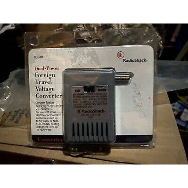 Radio Shack Dual Power Foreign Travel Voltage Converter (273-1410) NEW!