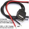 12V to 5V USB Power converter 12 Volt DC Voltage step down device charger 5V 3A