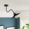 LEDSone DIY Modern Ceiling Lights E27 Base 360 ° Adjustable Hose for Indoor (Black, Without Blub)