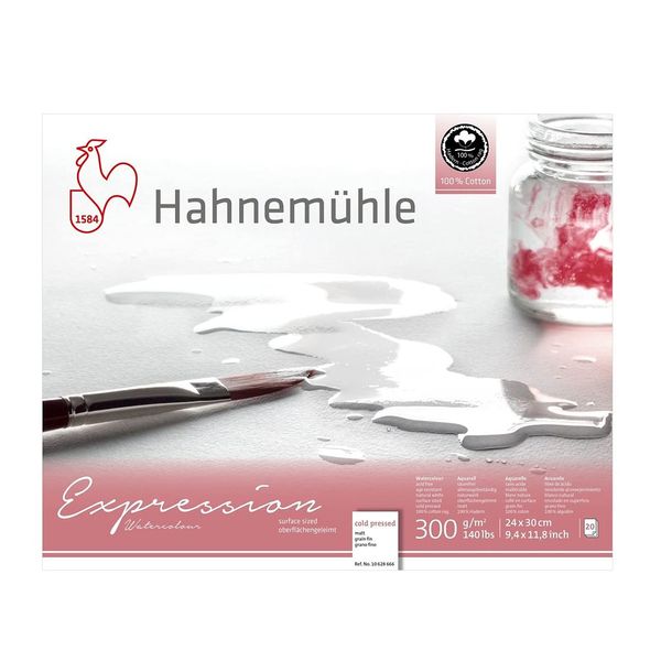 Hahnemuhle Expression Watercolor Block Cold Pressed 24X30 cm 20 sheets
