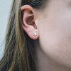 Philip Jones Sterling Silver Nan Quote Star Earrings