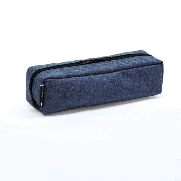 M-Plan 106198-25 Cubix Pencil Case, Easy Open, Mini, Elegant, Blue Gray
