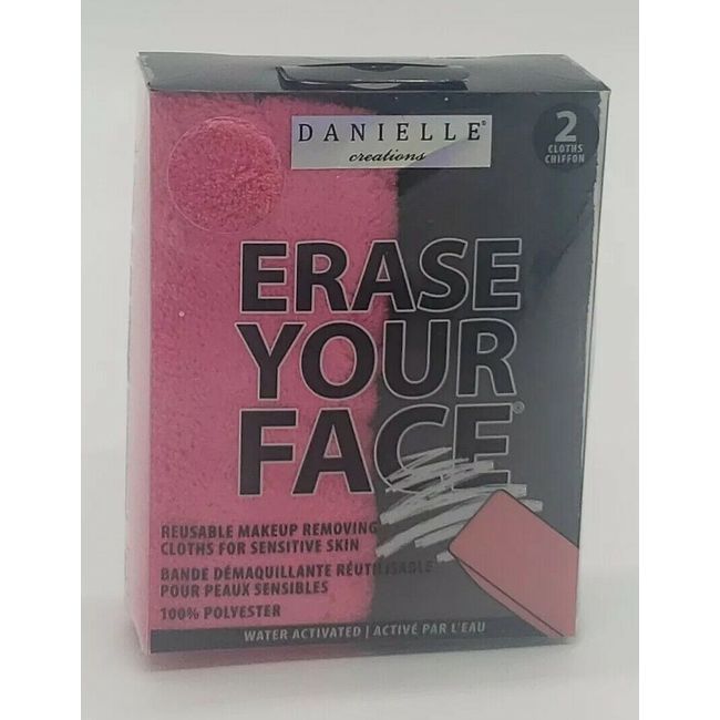 Danielle Creations Erase Your Face Reusable Makeup Removing Cloth 2 Pack