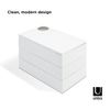 Umbra Spindle Storage Box, White
