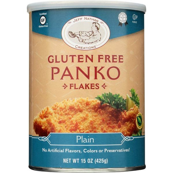 Jeff Nathan Creations Gluten Free Breadcrumbs, Panko Crumbs, Plain 425g | No Artificial Flavours, Colours or Preservatives