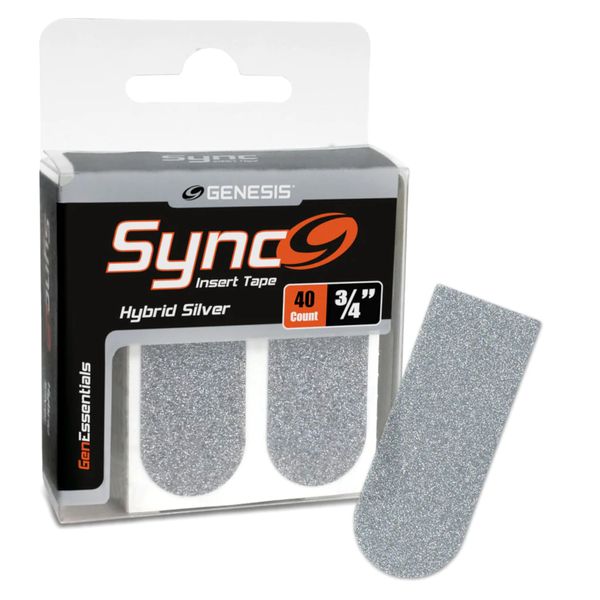 EMAX | Genesis - Sync Insert Tape | Daumentape für in den Bowling-Ball | Bowling Zubehör (Silber, 3/4 Inch - 40 Pieces)