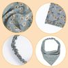Molain 6 PCS Floral Head Kerchief Headband Chiffon Hair Bandanas Elastic Hair Band Scrunchies Boho Hair Scarf Hairbands Cute Hair Scarves Turban Hair Accessories for Women Girls