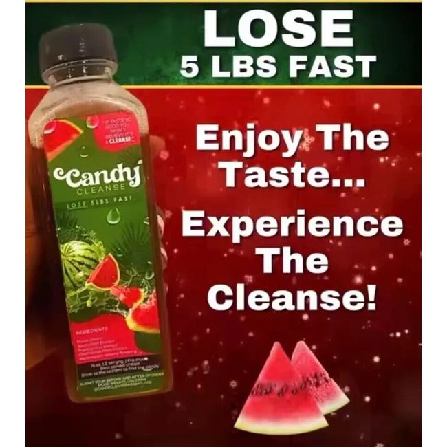 Sale Candy cleanse Detox Drink, 8oz Watermelon Flavored Buy 3 Get 1 Free!!!