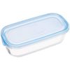 Iwaki KB3246-BLN Pack & Range Microwave-safe Container, Aqua Blue, Square
