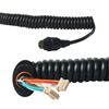 Telescopic Microphone Speaker Cable Spring Cable Connector for SM25A1 Remote Speaker for Hytera
