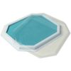 Constructive Playthings-2108 Teal Colored Ink Large Washable Stamp Pad Kid Set for Rubber Stamps