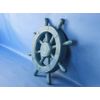 Handcrafted Model Ships Rustic All Light Blue Ship Wheel 12" - Ship Wheel Decoration - Beach Theme