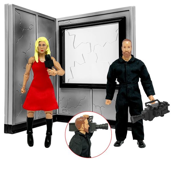 Backstage Interview Accessory Set for Wrestling Action Figures