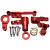 NHX RC Aluminum Steering Bellcrank Set Red - 1/10 MAXX