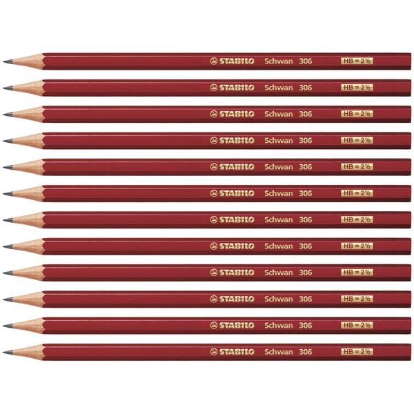 Graphite Pencil - STABILO Schwan - Pack of 12 - HB