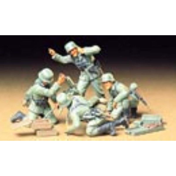 Tamiya 300035193-1:35 WWII Figure Set German Mortar Squad (4)