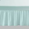 16" Extra Deep Frilled Base Valance Sheets Plain Dyed Easy Care Percale Polycotton Bed Sheets Silver Superking
