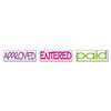 Stack Stamp 8802 Stack Stamp, APPROVED, ENTERED, PAID, 1 13/16 x 5/8, Assorted Fluorescent Ink