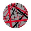 Red and Black Geometric Strips Cut Out Pattern PopSockets Swappable PopGrip