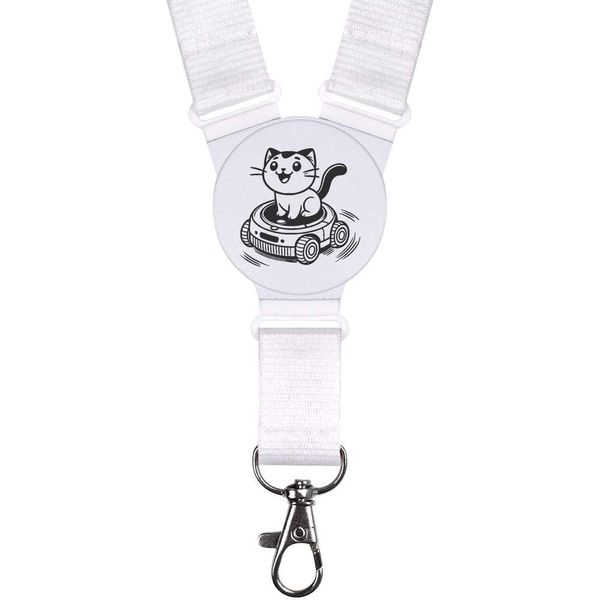 'Robot Vacuum Cat' Neck Strap/Lanyard (LY00036737)
