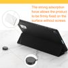 sourcing map 1.8 ft Retractable Cable Lock with Square Patch Remote Control Security Lock with Adjustable Cord Tether Anti Theft for Laptop, TV, 200g, Black, 2 Pack