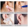 2 Pack Self Ear Piercing Gun Earring Disposable Piercing Kit No Pain Easy Use Ear Piercing Gun Kit Tool with Stud (Gold)